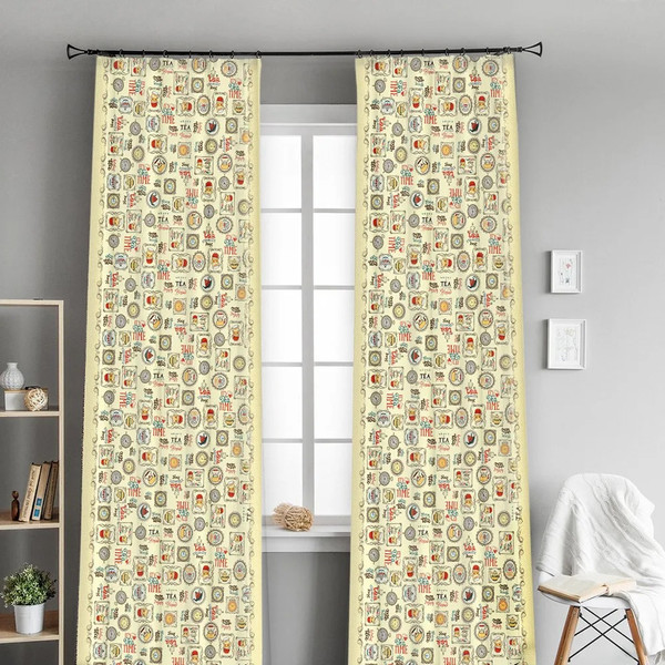 Изображение товара Комплект штор Домашняя мода Чаепитие (2шт, 148x260)