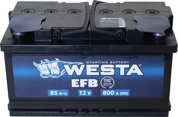 Изображение товара Автомобильный аккумулятор Westa EFB 6СТ-85 VLR Euro низкий ПEFBн0036 (85 А/ч)