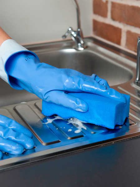 Изображение товара Набор губок хозяйственных HQ Profiline С абразивом / 77305 (5шт, синий)