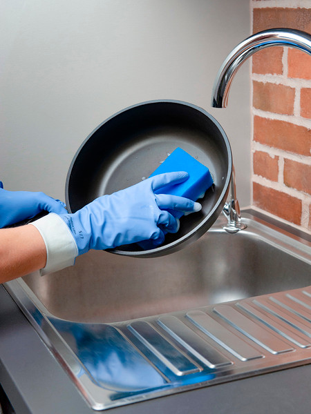 Изображение товара Набор губок хозяйственных HQ Profiline С абразивом / 77305 (5шт, синий)