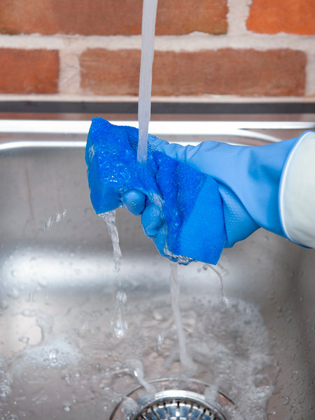 Изображение товара Набор губок хозяйственных HQ Profiline С абразивом / 77305 (5шт, синий)