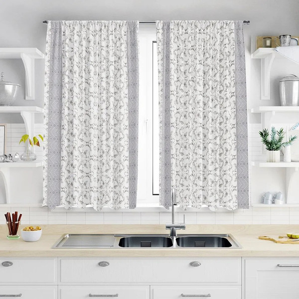 Изображение товара Комплект штор Домашняя мода Льняной жаккард (2шт, 148x160)