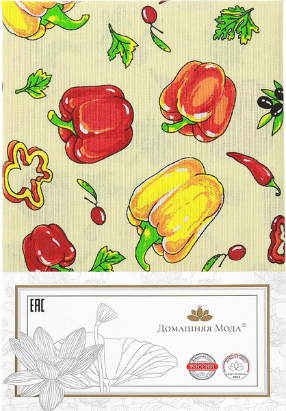 Изображение товара Комплект штор Домашняя мода Перцы Вид 1 (2шт, 148x160)