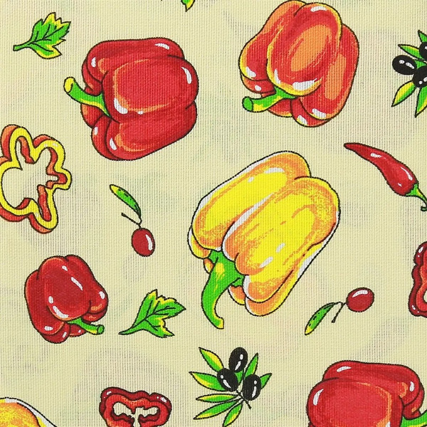 Изображение товара Комплект штор Домашняя мода Перцы Вид 1 (2шт, 148x160)