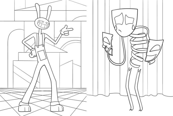 Изображение товара Раскраска Эксмо Невероятный цифровой цирк, мягкая обложка