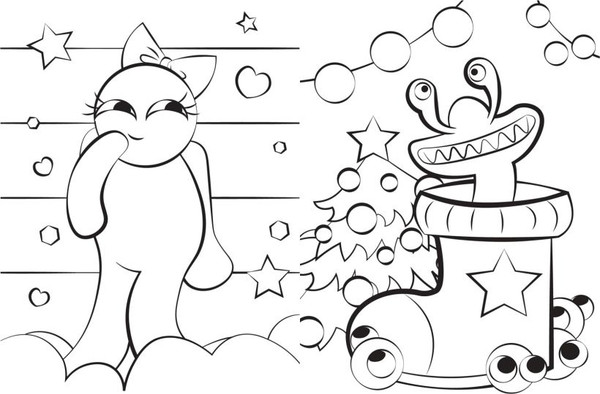 Изображение товара Раскраска Эксмо Разноцветные друзья, мягкая обложка