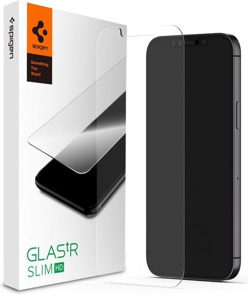 Изображение товара Защитное стекло для телефона Spigen Glas.tr Slim для iPhone 12 Mini  / AGL01533 (Clear)