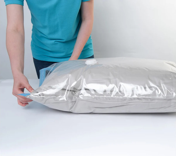 Изображение товара Вакуумный пакет для одежды HomeQueen С клапаном 50x70 / 75666