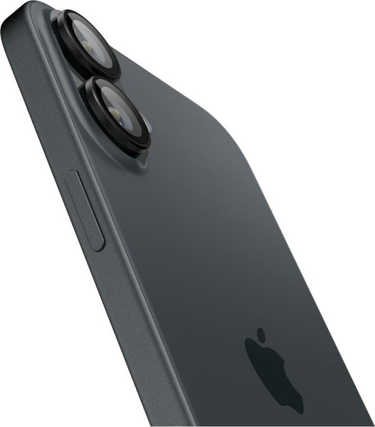Изображение товара Набор защитных стекол для телефона Spigen Optik Pro Ez Fit Camera Protector iPhone 16/16 Pro / AGL07921 (2шт, черный)