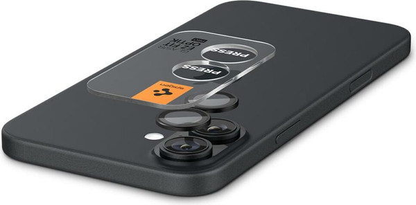 Изображение товара Набор защитных стекол для телефона Spigen Optik Pro Ez Fit Camera Protector iPhone 16/16 Pro / AGL07921 (2шт, черный)