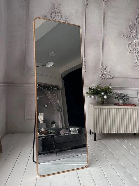 Изображение товара Зеркало A+T Home Decor Salon 50х170см / 15650 (золото)