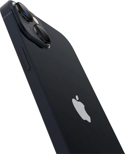 Изображение товара Защитное стекло для камеры телефона Spigen Optik Ez Fit Camera Pr. iPhone 14/14 Plus/15/15 Plus / AGL05213 (2шт, черный)