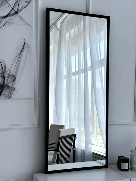 Изображение товара Зеркало Emze Line 52x102 / LINE.52.102.CHE (черный)