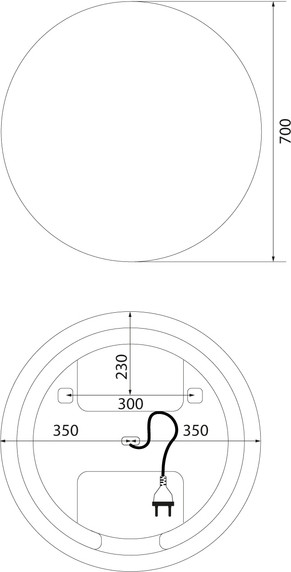 Изображение товара Зеркало IDDIS Bild BIL70T0i98