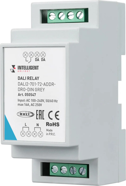 Изображение товара Реле управления светом Arlight Intelligent DALI2-701-72-ADDR-DRO-DIN Grey / 050547