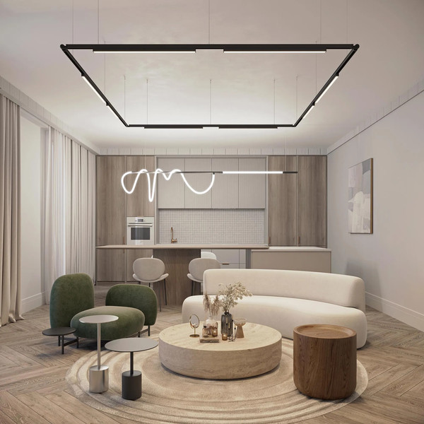 Изображение товара Трековый светильник Arlight MAG-FLEX-TUBE-L1000-14W Day4000 BK 360deg / 034043