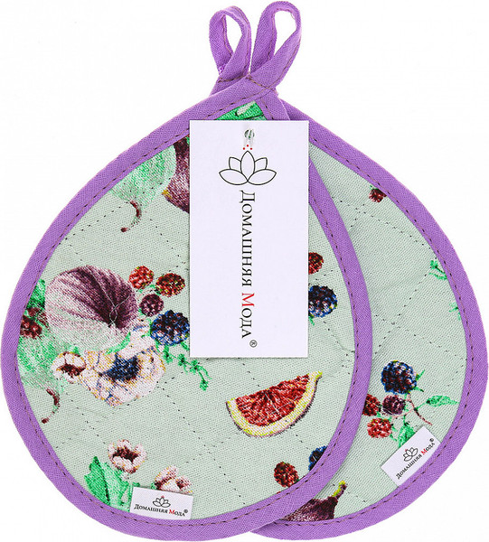 Изображение товара Набор прихваток Домашняя мода Инжир К Капелька 20х15.5 (2шт)