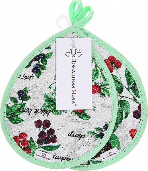 Изображение товара Набор прихваток Домашняя мода Ягодное ассорти Капелька 20х15.5 (2шт)