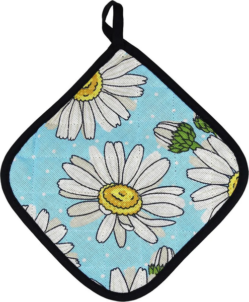 Изображение товара Набор прихваток Домашняя мода Душистая ромашка Вид 4 Варежка 15х30 + прихватка 20х20 (2шт)