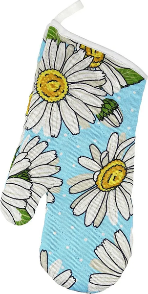 Изображение товара Набор прихваток Домашняя мода Душистая ромашка Вид 4 Варежка 15х30 + прихватка 20х20 (2шт)