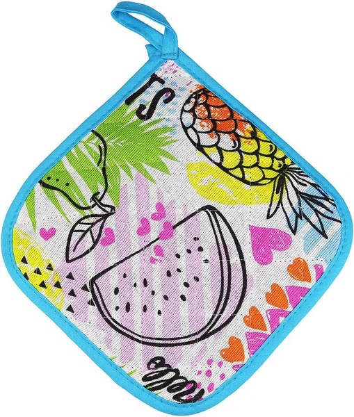 Изображение товара Набор прихваток Домашняя мода ФрешФут б/з Варежка 15х30 + прихватка 20х20 (2шт)