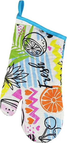 Изображение товара Набор прихваток Домашняя мода ФрешФут б/з Варежка 15х30 + прихватка 20х20 (2шт)