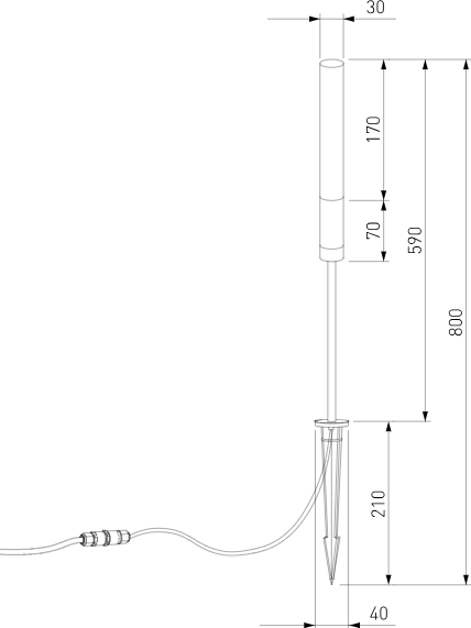 Изображение товара Светильник уличный Elektrostandard Invi 35155/F (черный, 4000)