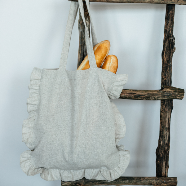 Изображение товара Сумка-шоппер ОМурМебель Серый рюши