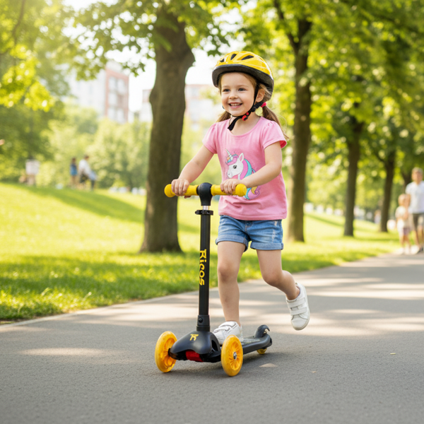 Изображение товара Самокат детский Ricos Star JSCA6 (черный/желтый)