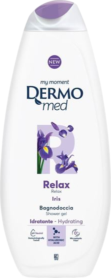 Изображение товара Гель для душа Dermomed Relax с ирисом (750мл)