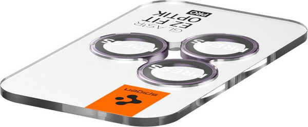 Изображение товара Набор защитных стекол для телефона Spigen Optik Ez Fit Camera Pr. iPhone 14 Pro/14 Pro Max / AGL05597 (2шт, темно-фиолетовый)