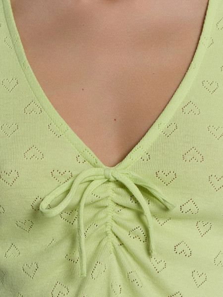 Изображение товара Пижама Mark Formelle 592546 (р.164/170-96-102, сердечки на салатовом перфорация)