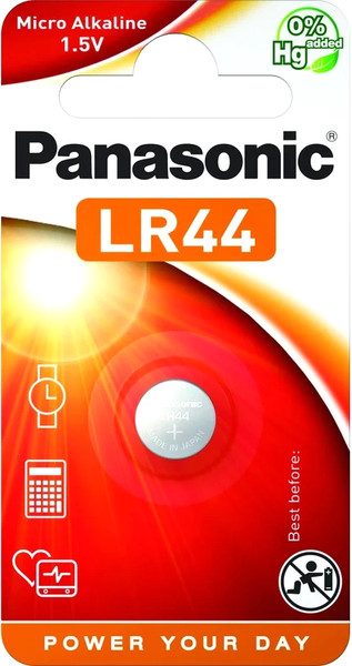 Изображение товара Батарейка Panasonic LR44 BL1 (LR44EL/1B)