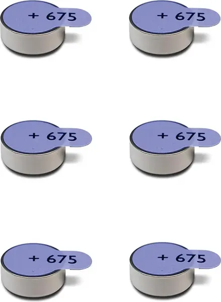 Изображение товара Комплект батареек Panasonic Zinc-Air PR675 BL6 (PR-675(44)/6LB)