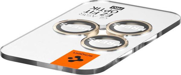 Изображение товара Набор защитных стекол для телефона Spigen Optik Ez Fit Camera Pr. iPhone 14 Pro/14 Pro Max / AGL05598 (2шт, золотой)