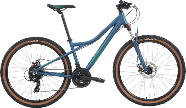 Изображение товара Велосипед STARK Slash 26.1 D 2025 (16, грозовой матовый/изумрудный, разобранный, в коробке)