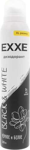 Изображение товара Дезодорант-спрей Exxe Черное и белое (150мл)