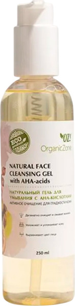 Изображение товара Гель для умывания Organic Zone С АНА-кислотами Активное очищение для гладкой кожи (250мл)