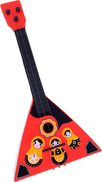 Изображение товара Музыкальная игрушка Sima-Land Балалайка. Матрешка B-78A / 7869380 (красный)