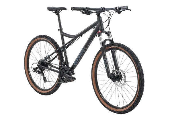 Изображение товара Велосипед STARK Slash 27.1 D 2025 (14.5, черный матовый/сине-серый, разобранный, в коробке)