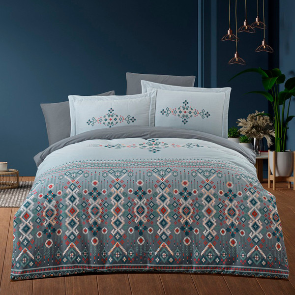 Изображение товара Комплект постельного белья DO&CO Lux Exclusive Noran / 12349 (серый)