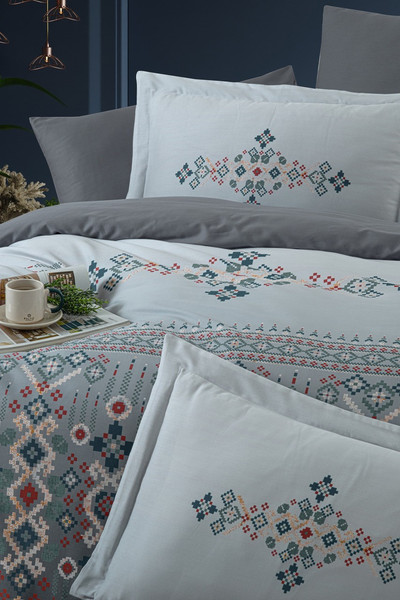 Изображение товара Комплект постельного белья DO&CO Lux Exclusive Noran / 12349 (серый)