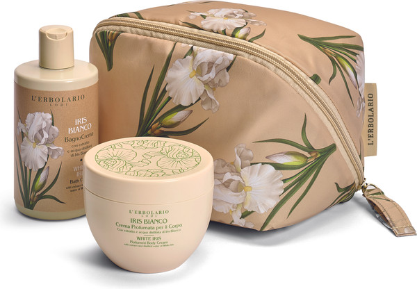 Изображение товара Набор косметики для тела L'Erbolario Белый ирис Крем для принятия ванны+Парфюмированный крем для тела (300мл+300мл)