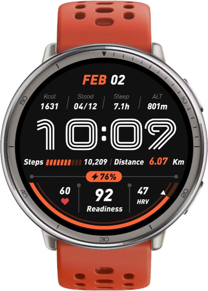 Изображение товара Умные часы Amazfit Active 2R A2437 (черный/красный)