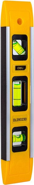 Изображение товара Уровень строительный Deli Пузырьковый / EDL290230 (230мм)