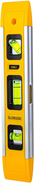 Изображение товара Уровень строительный Deli Пузырьковый / EDL290230 (230мм)