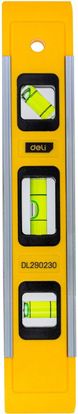 Изображение товара Уровень строительный Deli Пузырьковый / EDL290230 (230мм)