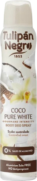 Изображение товара Дезодорант-спрей Tulipan Negro Coco Pure White (200мл)