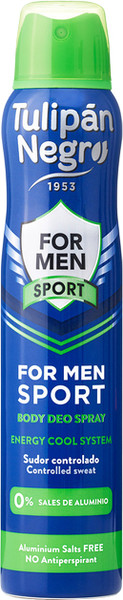 Изображение товара Дезодорант-спрей Tulipan Negro For Men Sport (200мл)