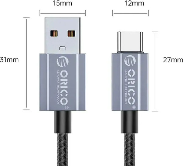Изображение товара Кабель Orico GQA66-10 (1м, черный)